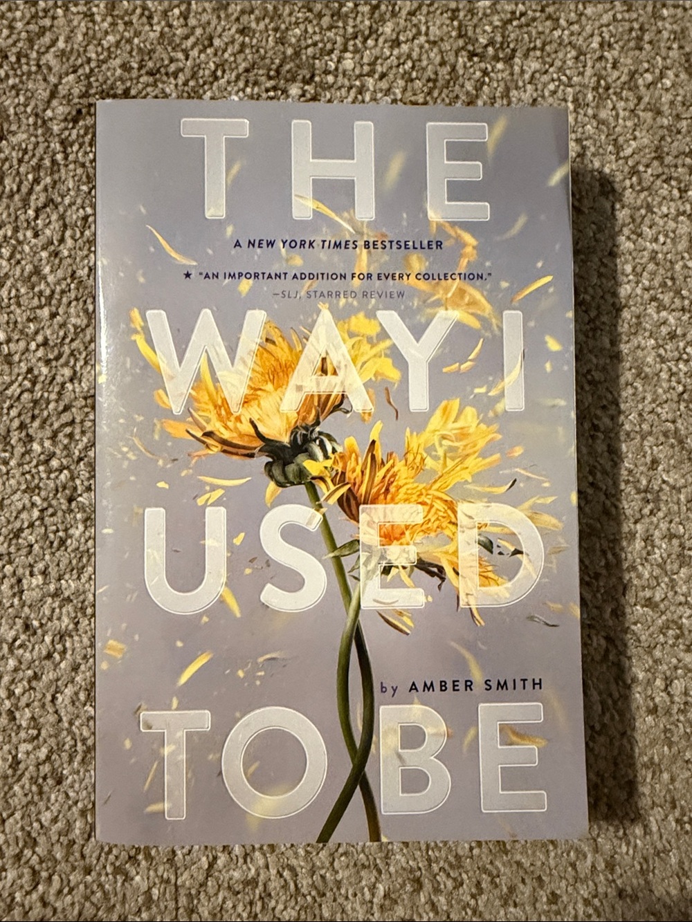 The Way I Used to Be by Amber Smith - Yellow Floral Paperback